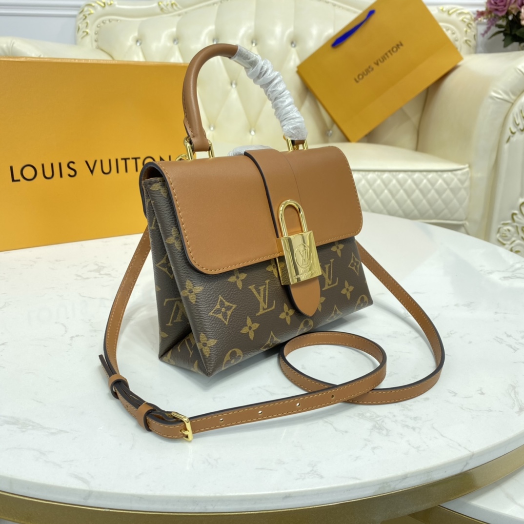 Louis Vuitton LOCKY BB Epi Leather Shoudler Bag M44654 Caramel Brown